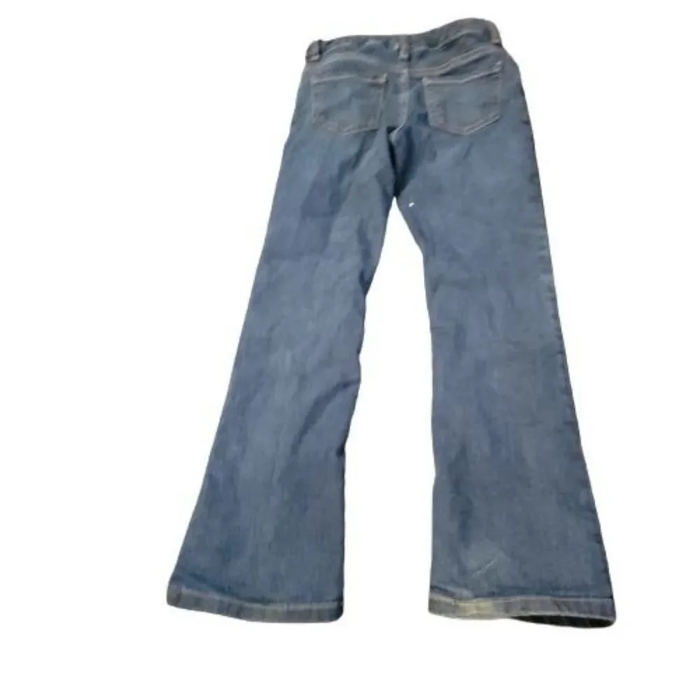 The Children's Place Girls Blue Pockets Mid Rise Denim Bootcut Jeans Size 8